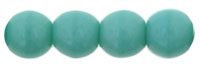Czech 4mm Round-Turquoise Opaque