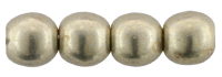 Czech 6mm Round-Sueded Gold Cloud Dream
