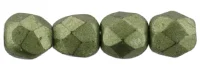 (image for) Czech Fire Polish 2mm-Sueded Gold Fern