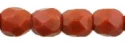 (image for) Czech Fire Polish 3mm-Umber Brown Opaque