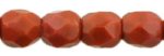Czech Fire Polish 3mm-Umber Brown Opaque (image for) Czech Fire Polish 3mm-Umber Brown Opaque