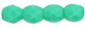 (image for) Czech Fire Polish 3mm-Green Turquoise Opaque