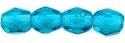 (image for) Czech Fire Polish 3mm-Teal Transparent