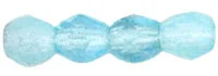 (image for) Czech Fire Polish 3mm-Milky Aquamarine