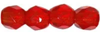 (image for) Czech Fire Polish 3mm-Siam Ruby Transparent