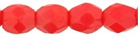 (image for) Czech Fire Polish 3mm-Opaque Red