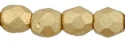 (image for) Czech Fire Polish 3mm-Matte Metallic Flax