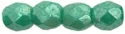 (image for) Czech Fire Polish 3mm-Light Green Turquoise Luster