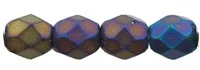 (image for) Czech Fire Polish 4mm-Iris Blue Matte