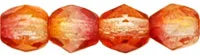 (image for) Czech Fire Polish 4mm-Dual Coat Fuchsia/Tangerine
