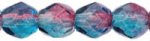 (image for) Czech Fire Polish 4mm-Dual Coat Aqua/Fuchsia
