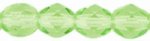 (image for) Czech Fire Polish 4mm-Lime Green Transparent