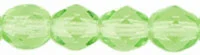 (image for) Czech Fire Polish 4mm-Lime Green Transparent