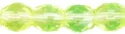(image for) Czech Fire Polish 4mm-Jonquil/Green Transparent