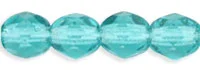 (image for) Czech Fire Polish 4mm-Light Teal Transparent