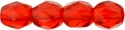 (image for) Czech Fire Polish 4mm-Siam Ruby Transparent