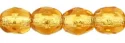 (image for) Czech Fire Polish 4mm-Topaz Silver Lined