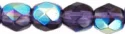(image for) Czech Fire Polish 4mm-Tanzanite AB