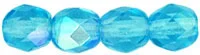 (image for) Czech Fire Polish 4mm-Aquamarine AB