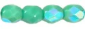 (image for) Czech Fire Polish 4mm-Turquoise AB