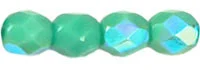 (image for) Czech Fire Polish 4mm-Turquoise AB