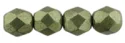 (image for) Czech Fire Polish 6mm-Sueded Gold Fern