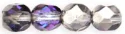 (image for) Czech Fire Polish 6mm-Silver/Blue/Crystal