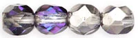 (image for) Czech Fire Polish 6mm-Silver/Blue/Crystal