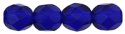 (image for) Czech Fire Polish 6mm-Cobalt Blue Transparent