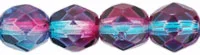 (image for) Czech Fire Polish 6mm-Dual Coat Aqua/Fuchsia