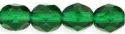 (image for) Czech Fire Polish 6mm-Green Emerald Transparent