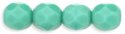 (image for) Czech Fire Polish 6mm-Turquoise Opaque