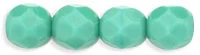(image for) Czech Fire Polish 6mm-Turquoise Opaque
