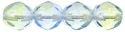 (image for) Czech Fire Polish 6mm-Blue - Light Green Transparent