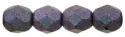 (image for) Czech Fire Polish 6mm-Polychrome Orchid Aqua