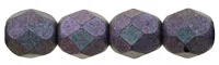 (image for) Czech Fire Polish 6mm-Polychrome Orchid Aqua
