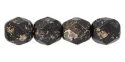 (image for) Czech Fire Polish 6mm-Jet Gold Marbled