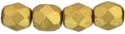(image for) Czech Fire Polish 6mm-Matte Metallic Aztec Gold