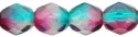 (image for) Czech Fire Polish 6mm-Dual Coat Teal/Fuchsia