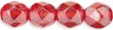 (image for) Czech Fire Polish 6mm-Ruby Transparent Luster