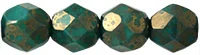 (image for) Czech Fire Polish 6mm-Persian Turquoise Moon Dust