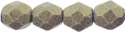 (image for) Czech Fire Polish 6mm-Sueded Gold Tanzanite