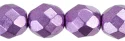 (image for) Czech 8mm Fire Polish Round - Metallic Grape