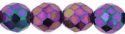 (image for) Czech 8mm Fire Polish Round - Iris Purple