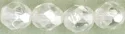 (image for) Czech 8mm Fire Polish Round - Crystal Luster Transparent