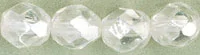 (image for) Czech 8mm Fire Polish Round - Crystal Luster Transparent