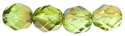 (image for) Czech 8mm Fire Polish Round - Chrysolite Celsian