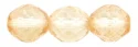 (image for) Czech 10mm Fire Polish Round - Transparent Champagne Luster