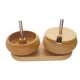 (image for) Spin and String-Double Wood Bowl Bead Spinners