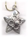 (image for) Bali Silver Pendant Drop - Fine Detailed Star with Flower * 3 Pieces